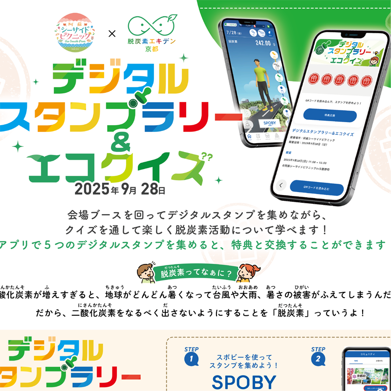 デジタルスタンプラリー×エコクイズ